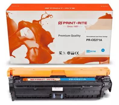 Картридж Print-Rite TRH864YPU1J CE271A голубой (pr-ce271a)