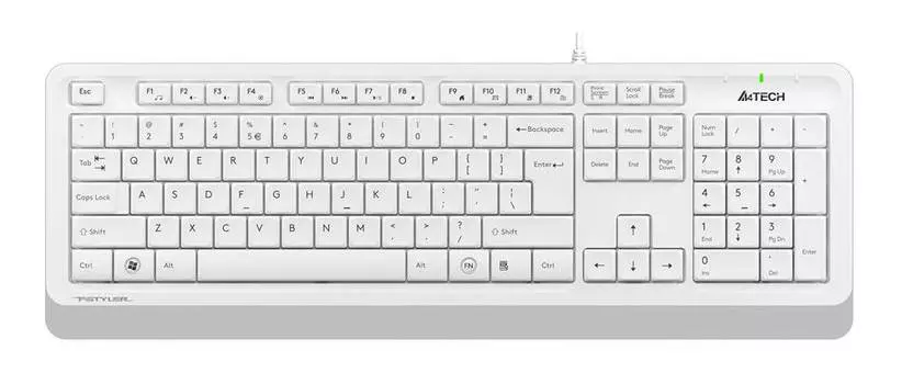 Клавиатура A4Tech Fstyler FK10, русские и английские буквы, белый (fk10 white)