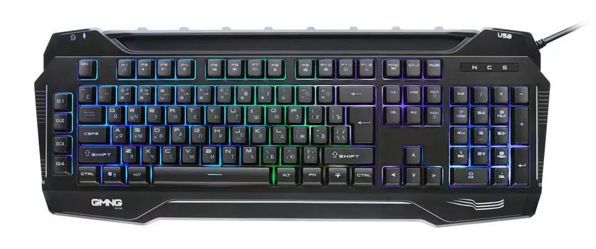 Клавиатура GMNG 975GK, русские и английские буквы, черный (1677429)