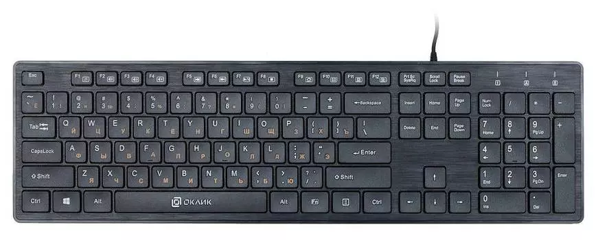 Клавиатура Оклик 520M2U, русские и английские буквы, черный (1061587)