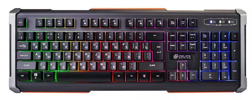 Клавиатура Оклик 717G BLACK DEATH черный/серый (476395)