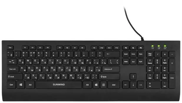 Клавиатура SunWind SW-KB300 черный (1611549)