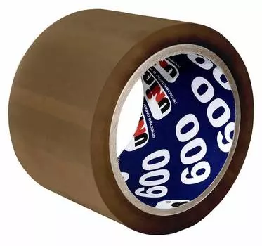 Клейкая лента упаковочная Unibob 600 коричневая (41165)
