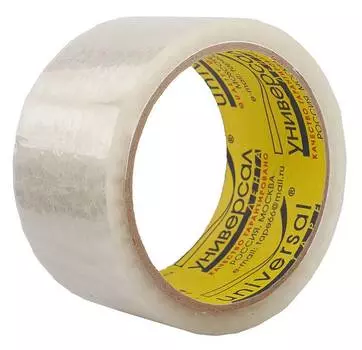 Клейкая лента упаковочная Unibob Universal прозрачная (29226)