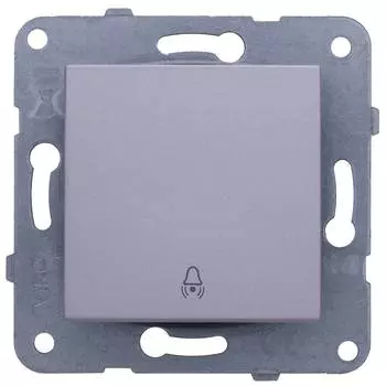 Кнопка звонка Panasonic Karre&amp;Arkedia серебро (wktt00182sl-ru)