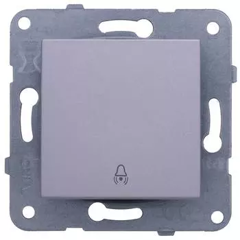 Кнопка звонка Panasonic Karre&amp;Arkedia серебро (wktt00192sl-ru)
