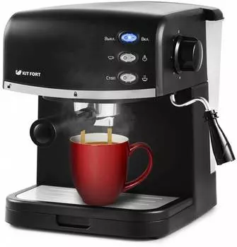 Кофеварка рожковая Kitfort КТ-718 черный