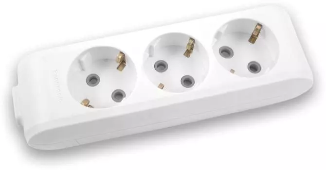 Колодка Panasonic X-tendia (3 розетки) белый (wltb04302wh-ru)