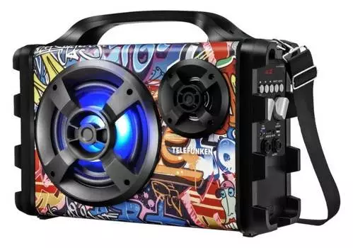 Колонка портативная Telefunken TF-PS1255B, 30Вт, черный