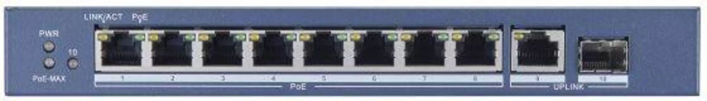 Коммутатор неуправляемый Hikvision DS-3E0510P-E