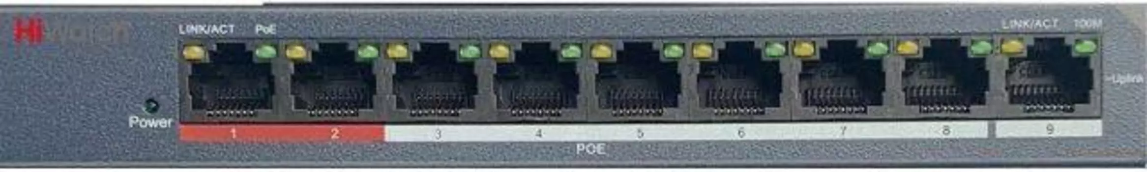 Коммутатор неуправляемый HiWatch DS-S908P(B)