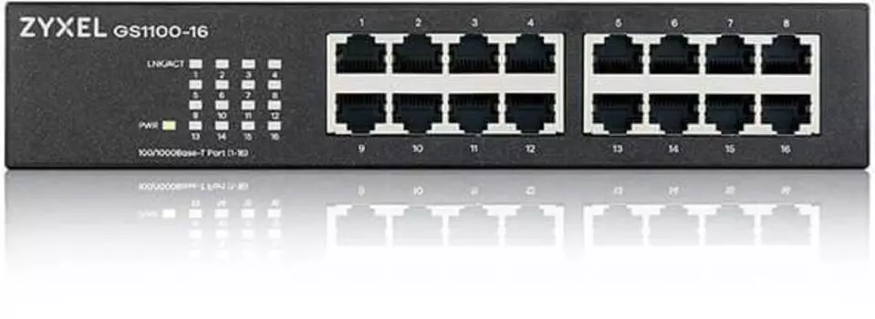 Коммутатор неуправляемый Zyxel GS1100-16 v3 GS1100-16-EU0103F