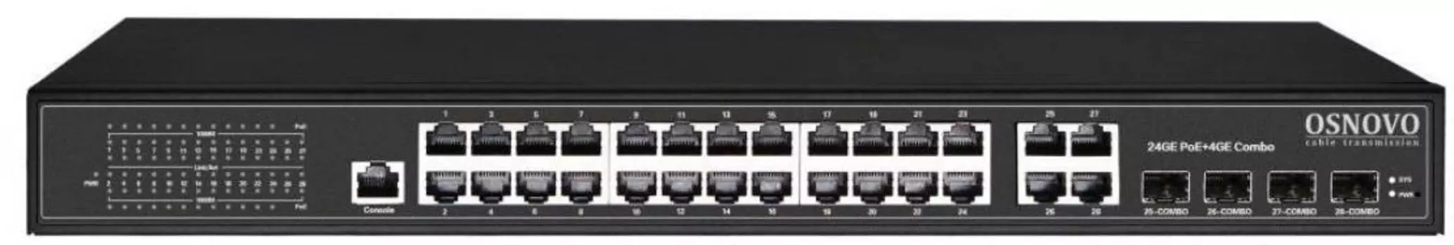 Коммутатор управляемый Osnovo SW-8244/L(400W)