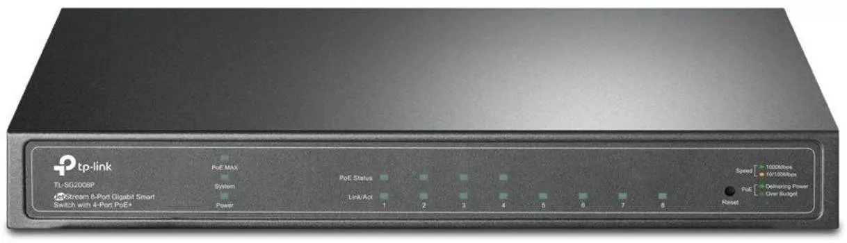 Коммутатор управляемый TP-Link JetStream TL-SG2008P