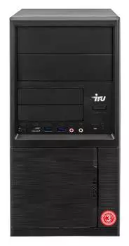 Компьютер IRU Office 312, Intel Pentium Gold G5420, DDR4 4ГБ, SSD 120ГБ, Intel UHD Graphics 610, Free DOS, черный (1504206)