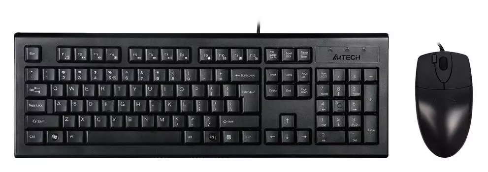 Комплект клавиатура+мышь A4Tech KR-8520D черный/черный