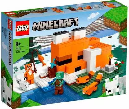 Конструктор Lego Minecraft Лисья хижина [21178]