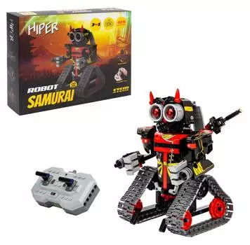 Конструктор радиоуправляемый Hiper Robot Samurai красный/черный (hbb-0031)
