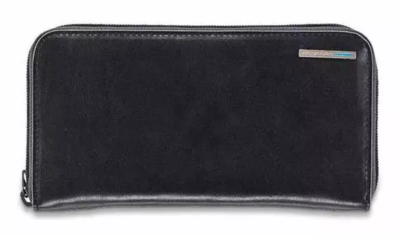 Кошелек женский Piquadro Blue Square черный, кожа натуральная (pd1515b2r/n)