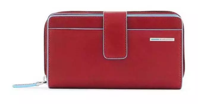 Кошелек женский Piquadro Blue Square красный, кожа натуральная (pd1354b2r/r)