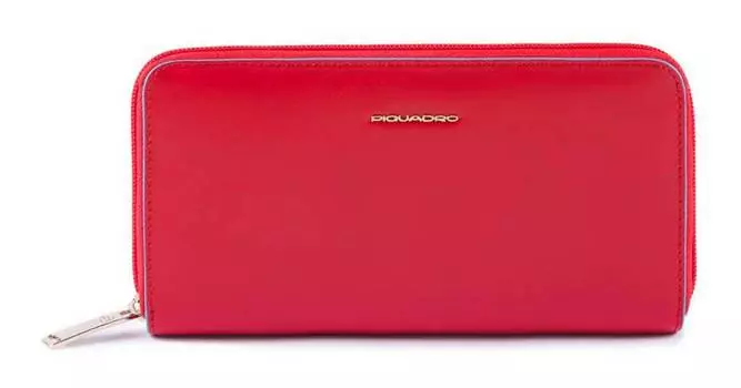 Кошелек женский Piquadro Blue Square красный, кожа натуральная (pd1515b2r/r)