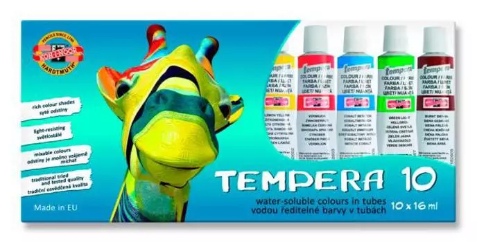 Краски темперные Koh-I-Noor 1625 10 цветов (01625s1001ks)