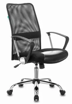 Кресло Бюрократ CH-600SL-LOW, обивка: эко.кожа/сетка, цвет: черный