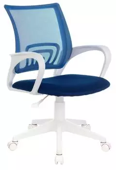 Кресло Бюрократ CH-W695NLT, обивка: сетка/ткань, цвет: темно-синий TW-10N