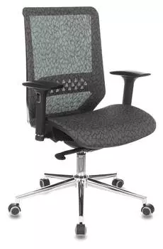 Кресло Бюрократ Sirius, обивка: сетка, цвет: серый