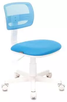 Кресло детское Бюрократ CH-W299, обивка: ткань, цвет: голубой TW-55