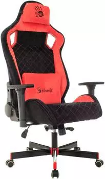 Кресло игровое A4Tech Bloody GC-650, обивка: ткань, цвет: черный