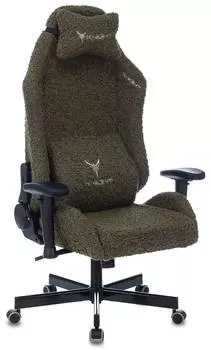 Кресло игровое Knight T1, обивка: экомех, цвет: хаки