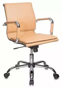 Кресло руководителя Бюрократ Ch-993-Low, обивка: эко.кожа, цвет: светло-коричневый