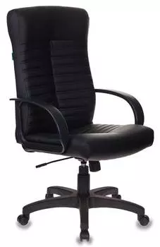 Кресло руководителя Бюрократ KB-10LITE, обивка: эко.кожа, цвет: черный