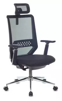 Кресло руководителя Бюрократ MC-612N-H, обивка: сетка/ткань, цвет: черный 38-418