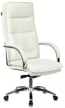 Кресло руководителя Бюрократ T-9927SL, обивка: кожа, цвет: слоновая кость