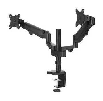 Кронштейн для монитора Hama FM 2 Arms gas spring 00118498, настольный, поворот и наклон, черный (00118498)