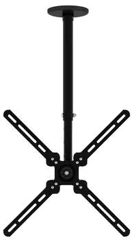 Кронштейн для телевизора Cactus CS-CP07, 23-55", потолочный, поворот и наклон, черный
