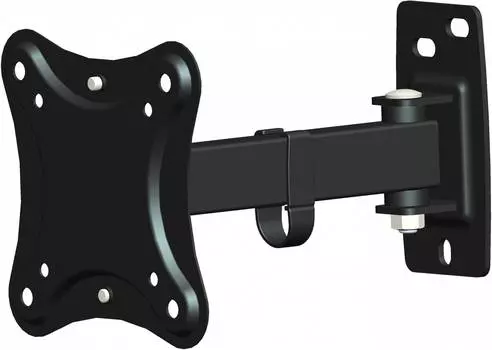 Кронштейн для телевизора Hama R1 118151, 10-27", настенный, поворотно-выдвижной и наклонный, черный (118151)