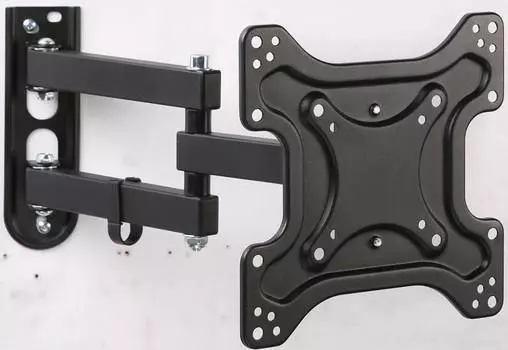 Кронштейн для телевизора Hama R1 118155, 19-48", настенный, поворотно-выдвижной и наклонный, черный (118155)