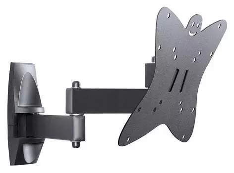 Кронштейн для телевизора Holder LCDS-5038, 20-37", настенный, поворот и наклон, металлик (lcds-5038 metallic)