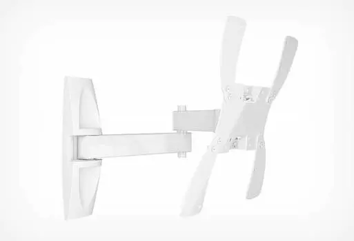 Кронштейн для телевизора Holder LCDS-5046, 22-42", настенный, поворот и наклон, белый