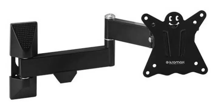 Кронштейн для телевизора Kromax CASPER-104, 10-32", настенный, поворот и наклон, черный (20171)
