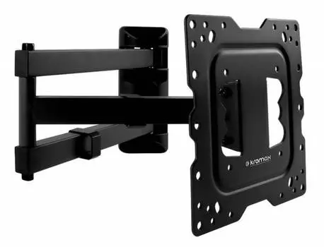 Кронштейн для телевизора Kromax DIX-18, 22-55", настенный, поворот и наклон, черный (20203)