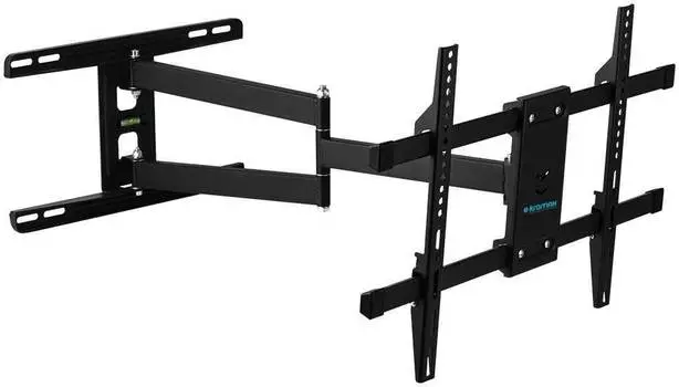 Кронштейн для телевизора Kromax DIX-20, 22-65", настенный, поворотно-выдвижной и наклонный, черный (20261)