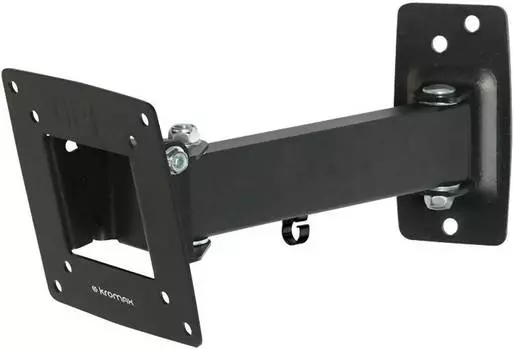 Кронштейн для телевизора Kromax OPTIMA-103, 10-28", настенный, поворотно-выдвижной и наклонный, черный (28003)