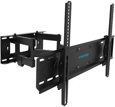 Кронштейн для телевизора Kromax PIXIS-XL-2, 40-90", настенный, поворот и наклон, черный (90220)