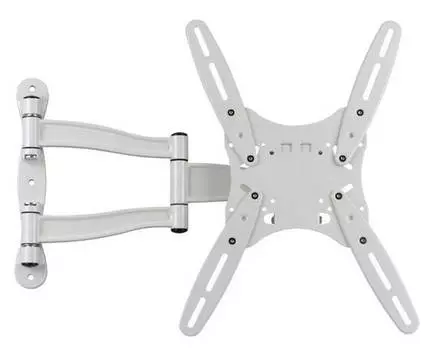 Кронштейн для телевизора Kromax TECHNO-5, 15-55", настенный, поворот и наклон, белый (20113)