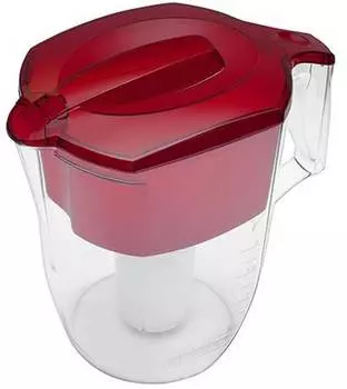 Кувшин Аквафор Гарри красный, одноступенчатая очистка (501734)