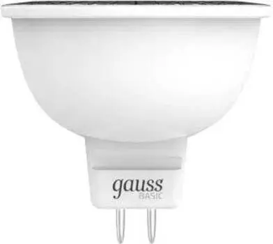 Лампа светодиодная Gauss Basic 6.5Вт цок.:GU5.3 кол.:MR16 (упак.:10шт)